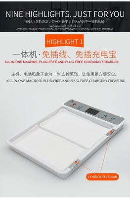 허브 재료 가 있는 손 반 투명 기기 손 을 깨끗 하고 건조 하게 유지 하십시오
